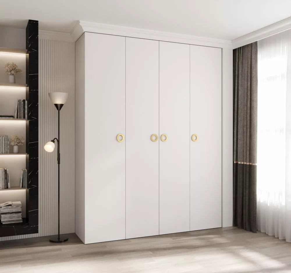 Skapis Como 1 · Balts · 190 × 50 × 245.5 cm