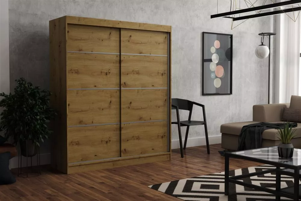 Skapis Rob · Ozols artisan · 180 × 60 × 215 cm