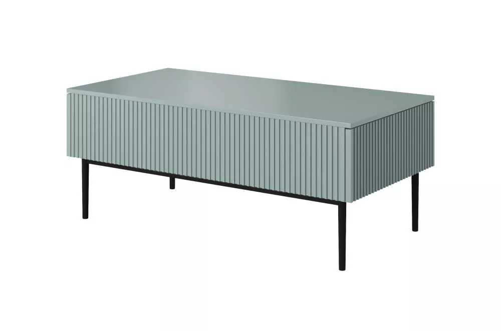 Žurnālgalds Nicole L120 2SZ Black · Gaiši zils · 120 × 60 × 48 cm