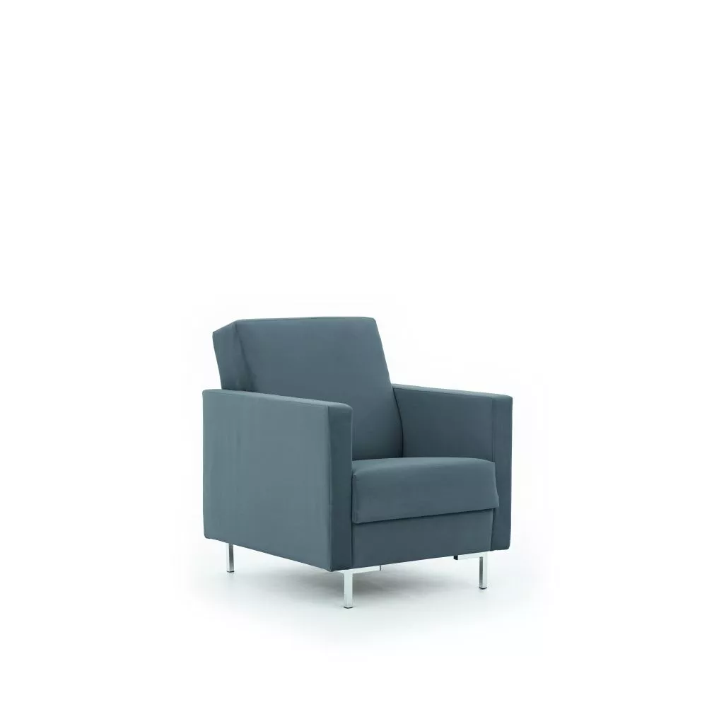 Mīksts krēsls Solvo 1S Standard Sēdvietas dziļums: 52 cm, · Pelēks · 75 × 90 × 91 cm