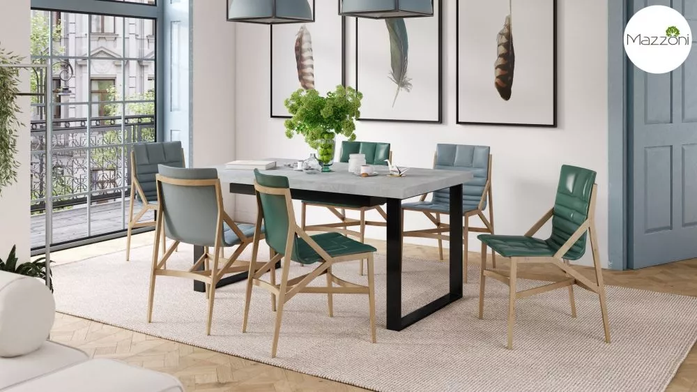 Galds Avella 160-310 · Betons · 160 × 76 × 90 cm