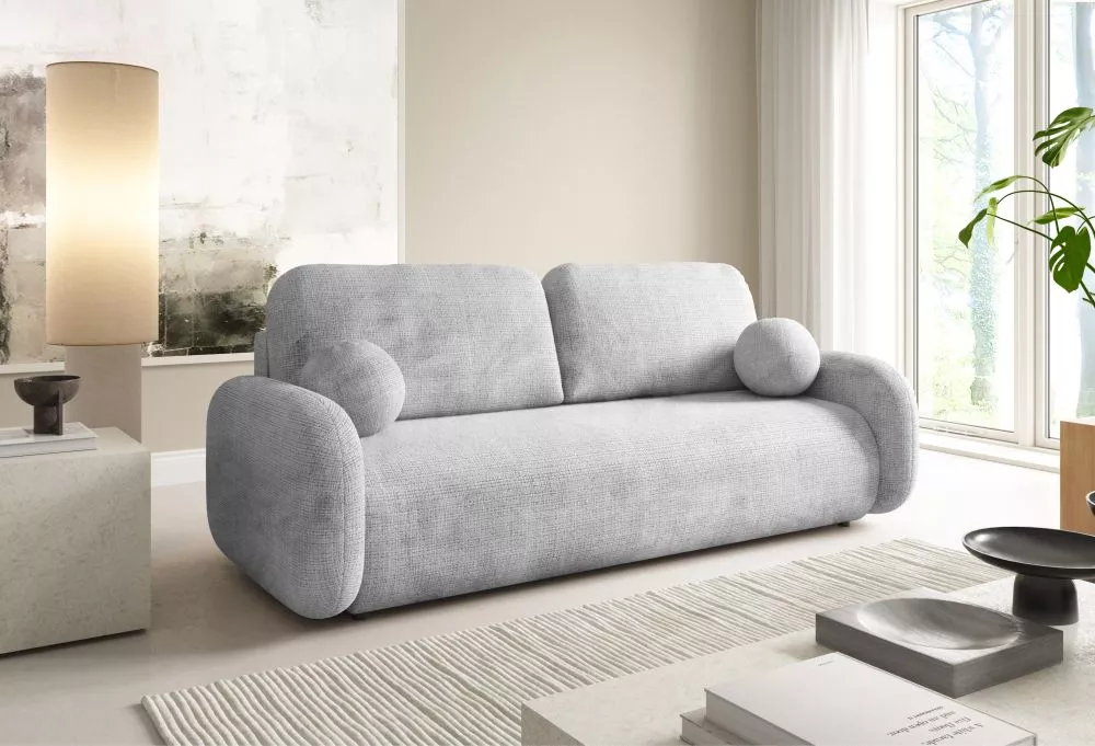 Dīvāns Leo Premium Standard · Gaiši pelēks · 92 × 220 × 90 cm