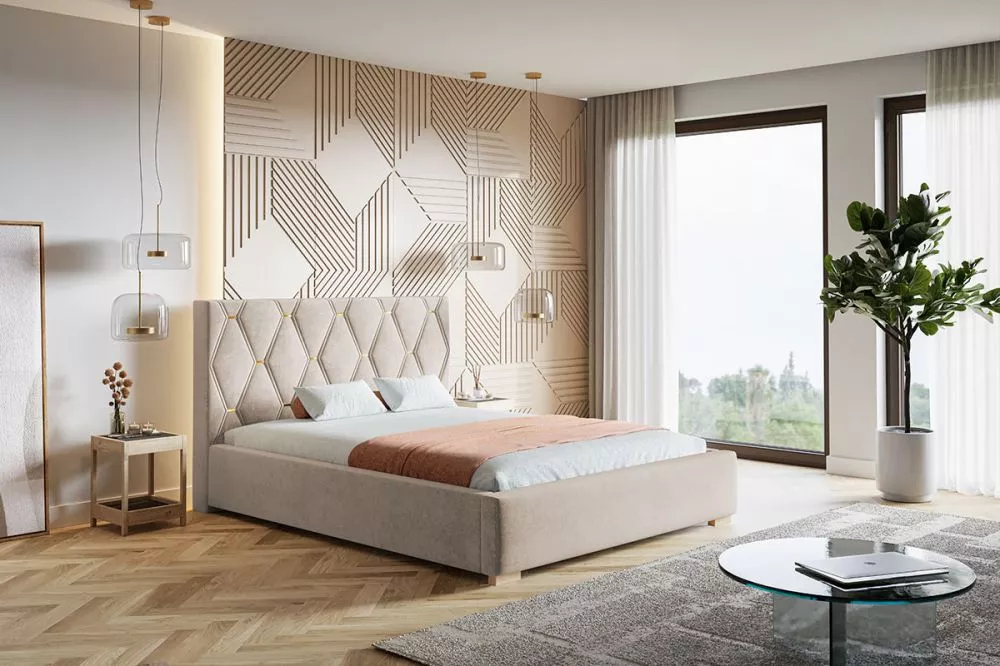 Gulta Top 8 Premium standard ar stelāžu Guļamvietas platums: 140 cm, Guļamvietas garums: 200 cm, stelāžas tips: koka, · 