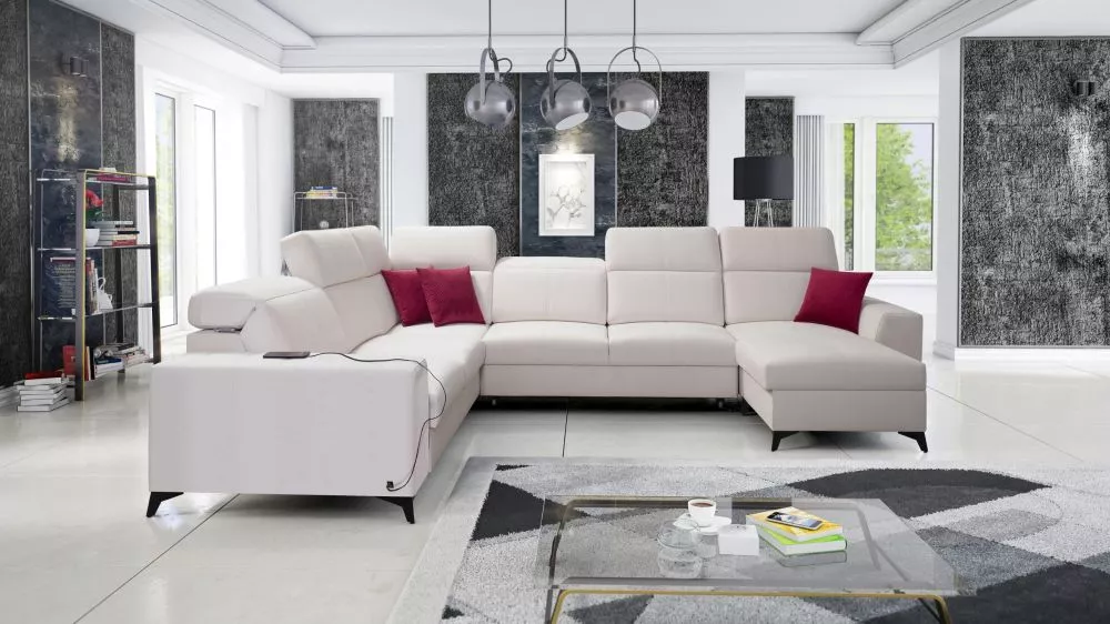 Dīvāns Belutti 8 Mix Standard · Krēma · 288 × 362 × 84 cm