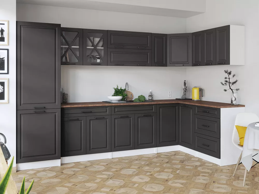 Virtuves komplekts Singrid Corner Materiāls : MDF + LKSP plātne,