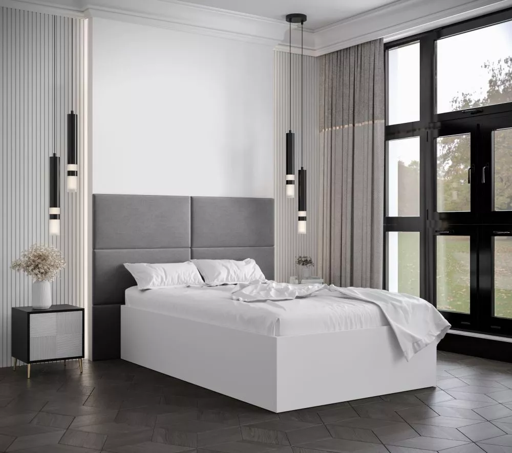 Gulta Bella 2 ar stelāžu Guļamvietas platums: 120 cm, Korpusa krāsa: balts, Guļamvietas garums: 200 cm, stelāžas tips: k