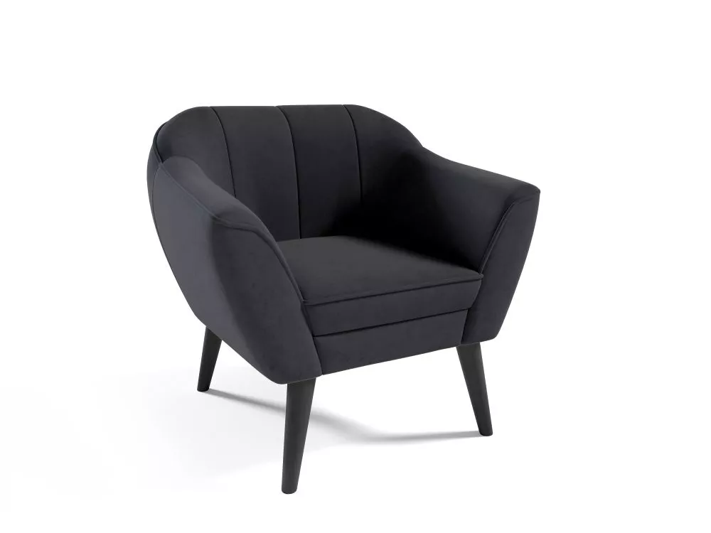 Mīksts krēsls Merida typ 192 Standard Sēdvietas dziļums: 52 cm, · Grafīts · 80 × 74 × 75 cm