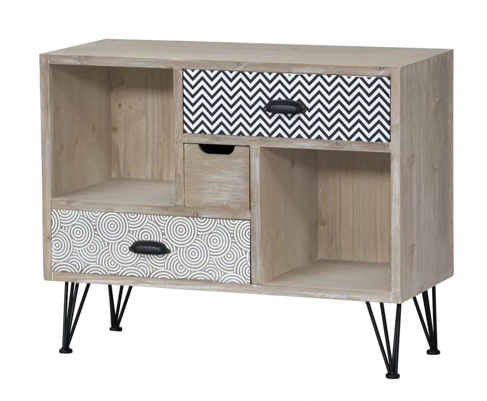 Kumode Loano LO027 · Gaiši brūns · 80 × 35 × 65 cm