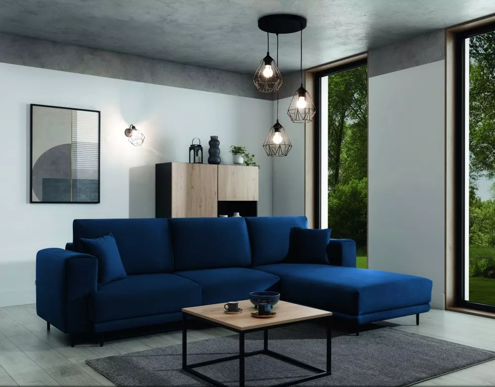 Lampa Bendinni 3 veids: piekaramā, · Melns · 44 × 44 × 110 cm
