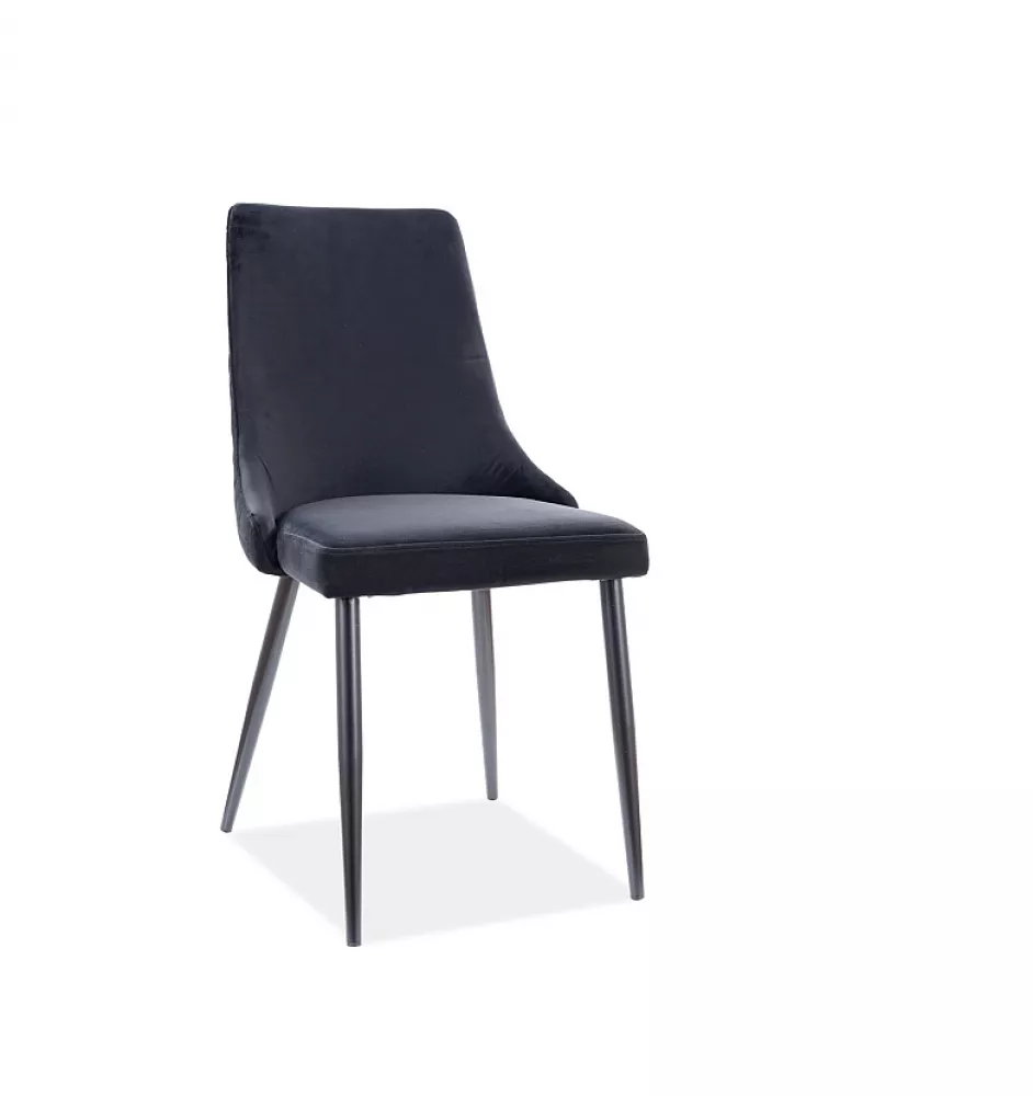 Krēsls Piano B Velvet · Melns · 93 × 47 × 44 cm