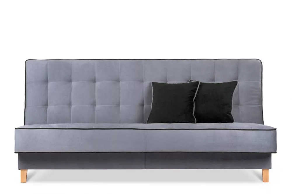 Dīvāns Dozer Comfort Standard · Pelēks + melns · 93 × 198 × 85 cm