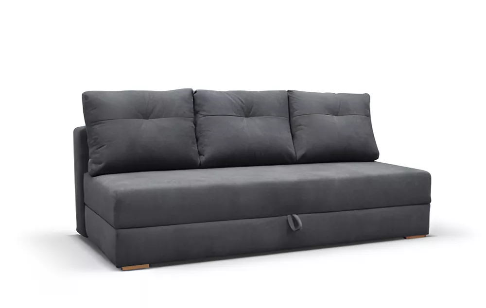Dīvāns Dafne standard · Tumši pelēks · 99 × 203 × 92 cm