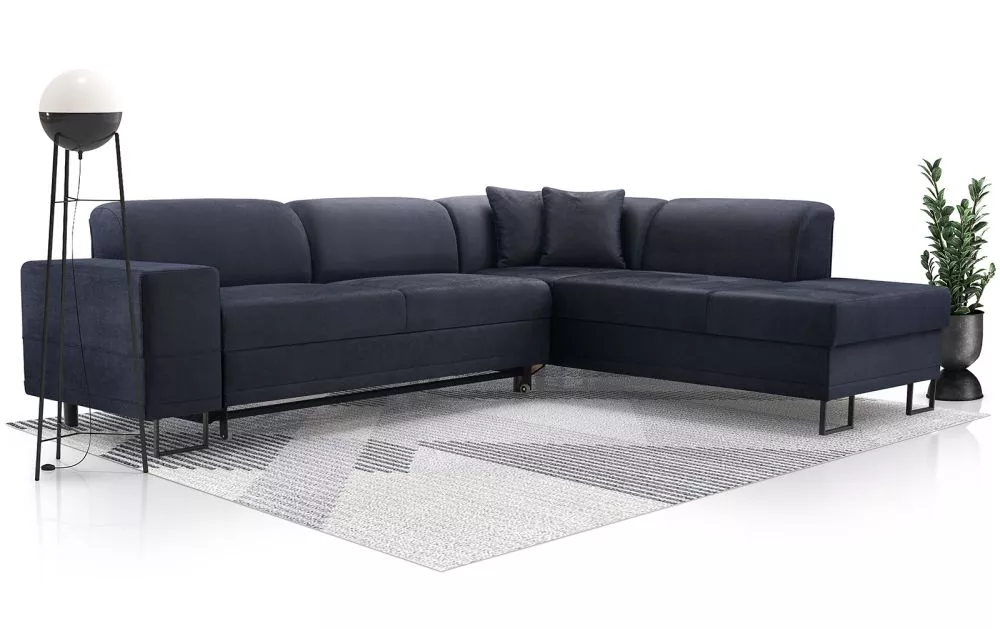 Dīvāns Disco Standard · Melns · 220 × 285 × 83 cm