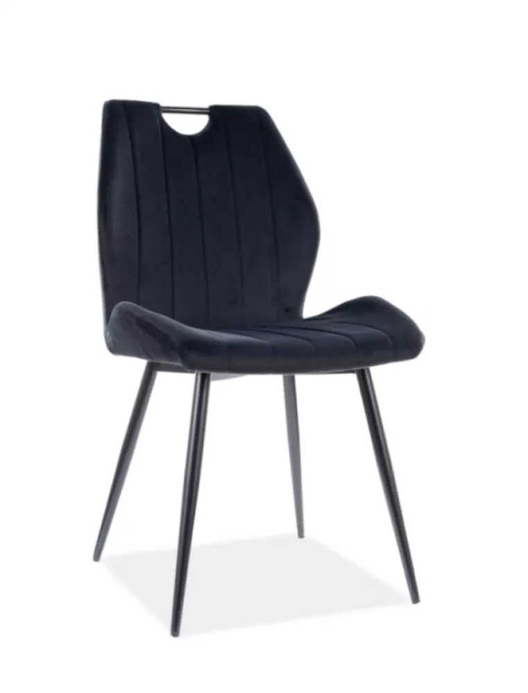 Krēsls Arco Velvet · Melna · 92 × 52 × 44 cm