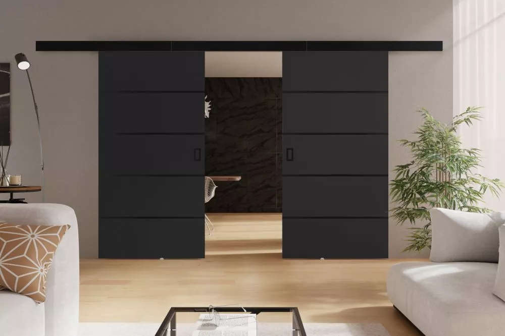 Bīdāmās durvis Werdi Plus Duo · Grafīts · 212 × 205 cm