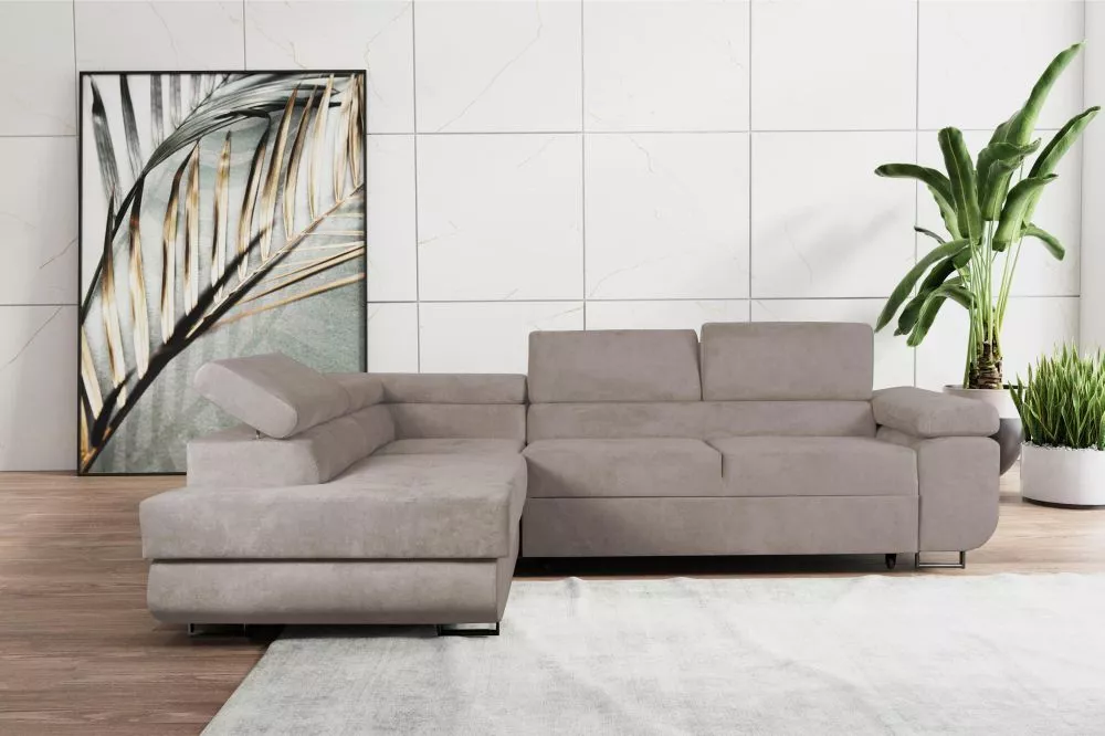 Dīvāns Lido standard · Bēšs · 202 × 275 × 75 cm
