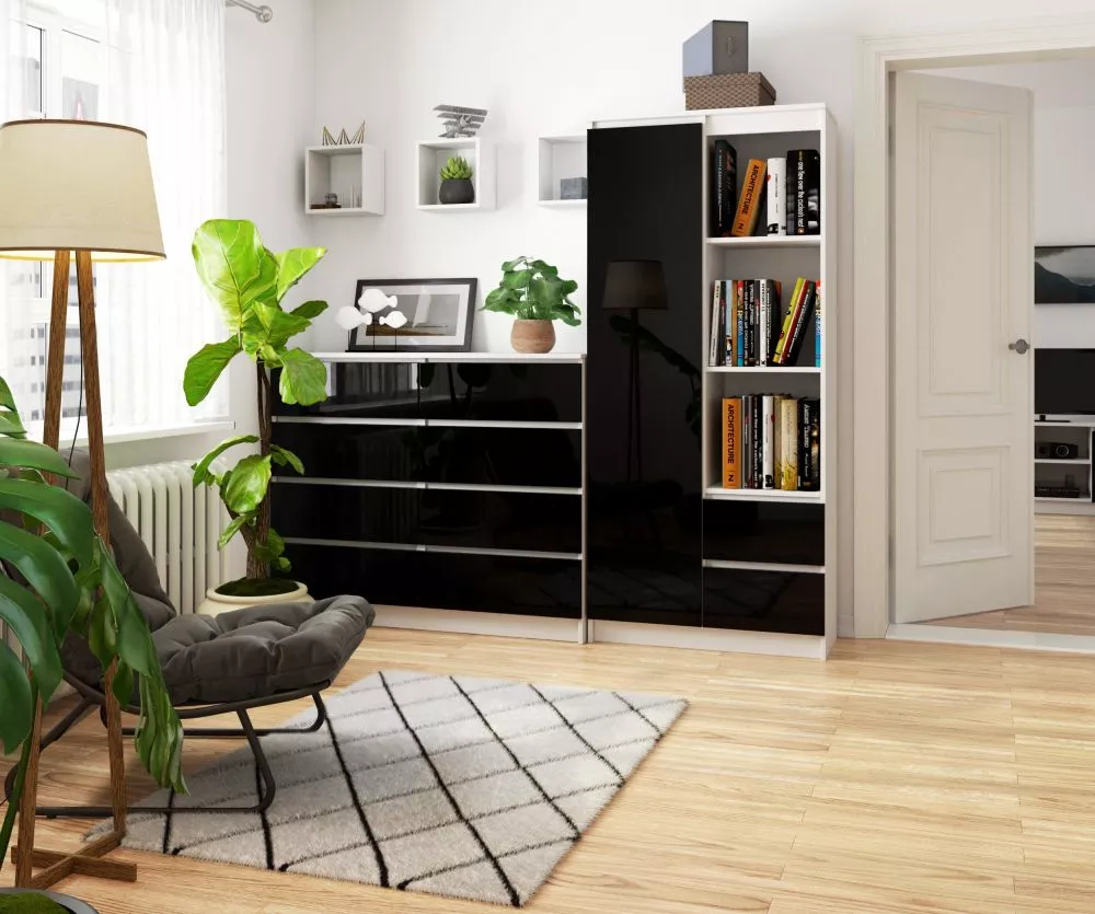 Plaukts R11 1D2SZ Gloss · 80 × 180 × 35 cm