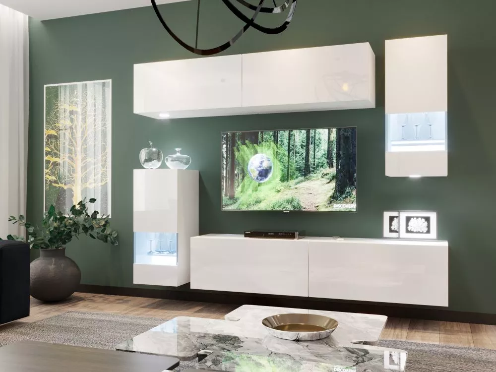 Sekcija Box 76 ar LED · Balts · 38 cm
