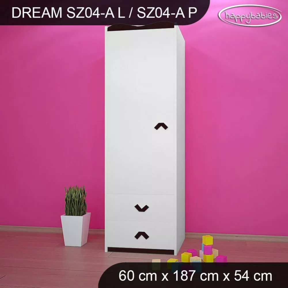 Bērnu skapis Dream SZ04-A · 60 × 54 × 187 cm