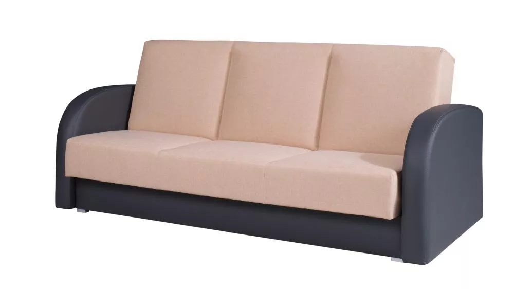 Dīvāns Kwadrat 2 3S Standard · Krēma + pelēks · 90 × 222 × 88 cm