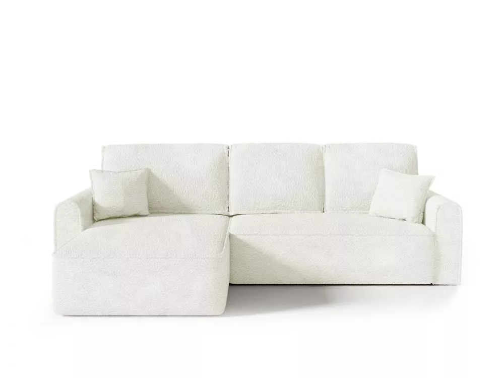 Dīvāns Loretto L Premium Standard · Sudrabs · 185 × 285 × 88 cm