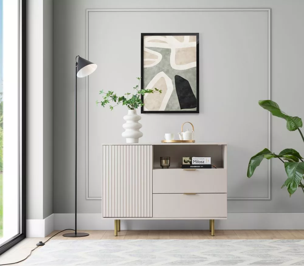 Kumode Nubia NB-01 · Bēšs · 107 × 41 × 80 cm