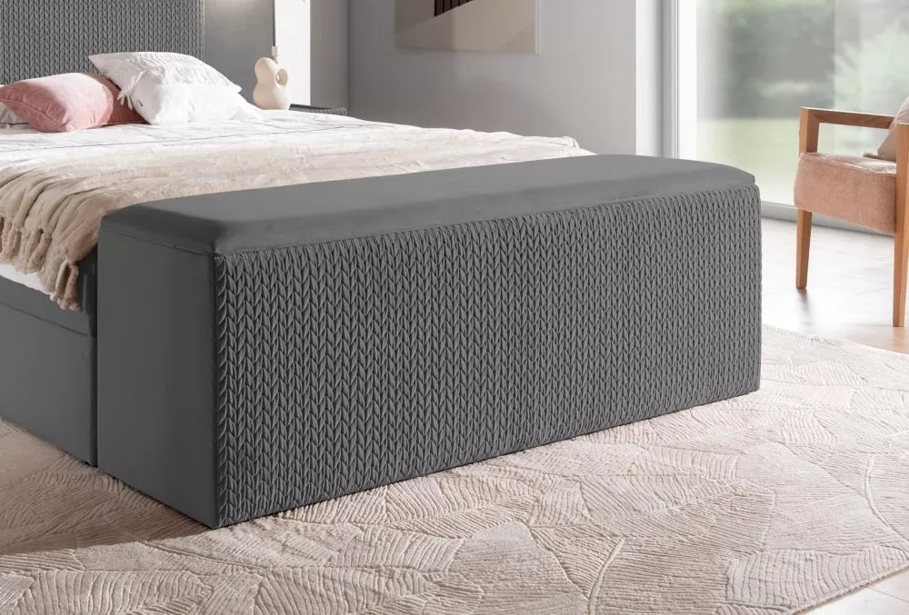 Pufs Marbella P Velvet Auduma numurs: Magic Velvet 2271/Magic Deluxe 2271, · Tumši pelēks · 182 × 56 × 42 cm