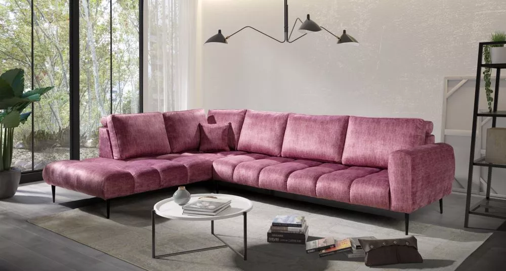 Dīvāns Marion Premium Standard · Rozā · 220 × 300 × 96 cm