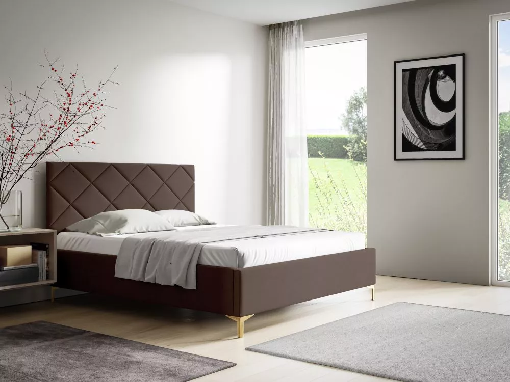 Gulta PK33 Basic ar stelāžu Guļamvietas platums: 90 cm, Guļamvietas garums: 200 cm, stelāžas tips: koka, · Tumši brūns ·
