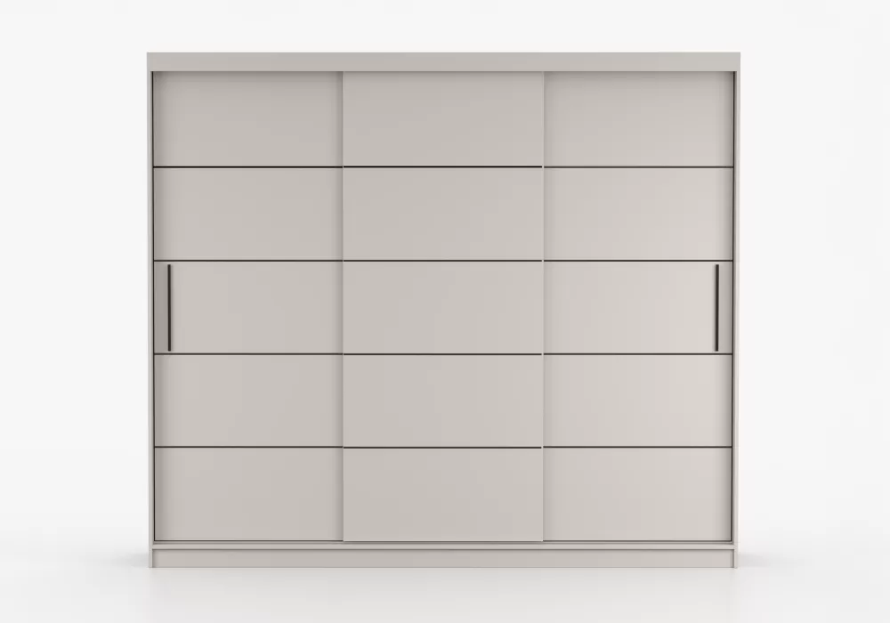 Skapis Alba Basic 250 · Kašmira · 250 × 61 × 218 cm