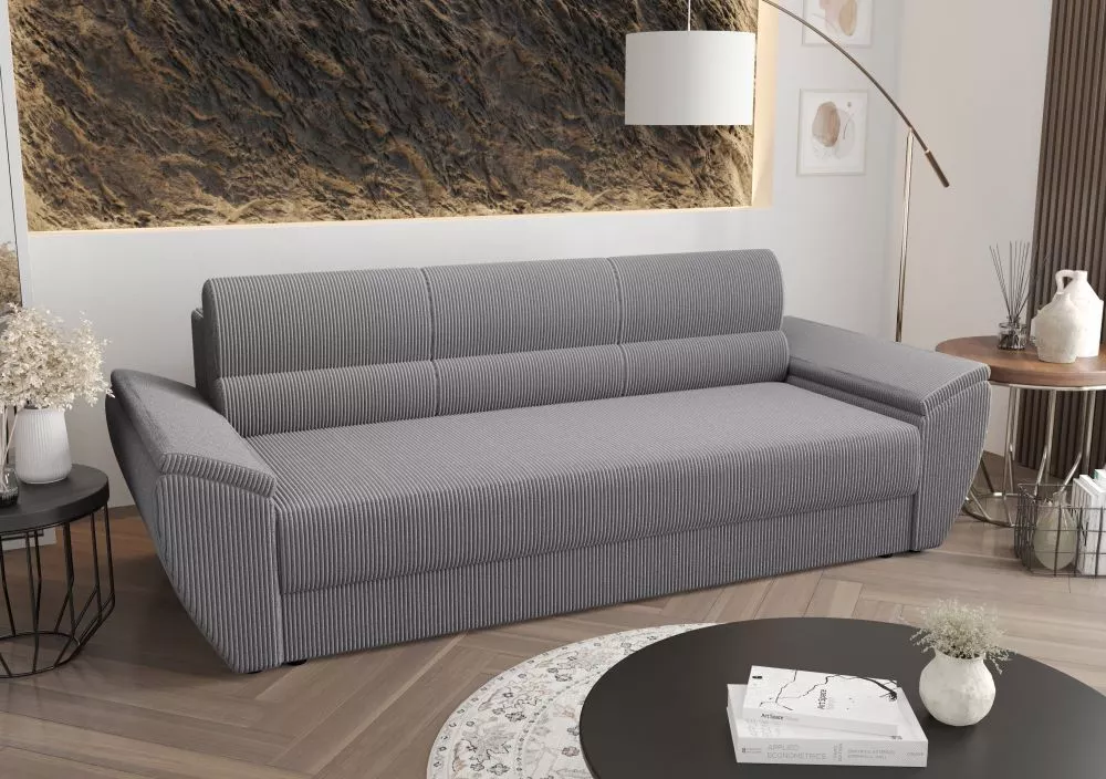Dīvāns Rebi Bis Standard · Pelēks · 80 × 240 × 78 cm
