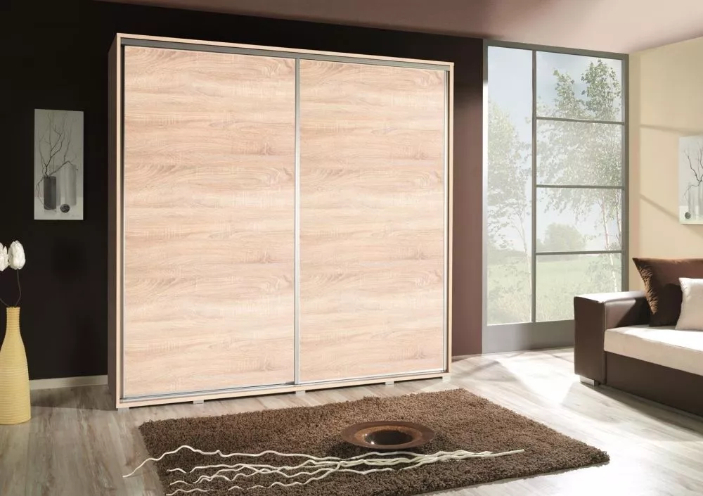Skapis Penelopa 4 · Ozols sonoma · 205 × 66 × 215 cm
