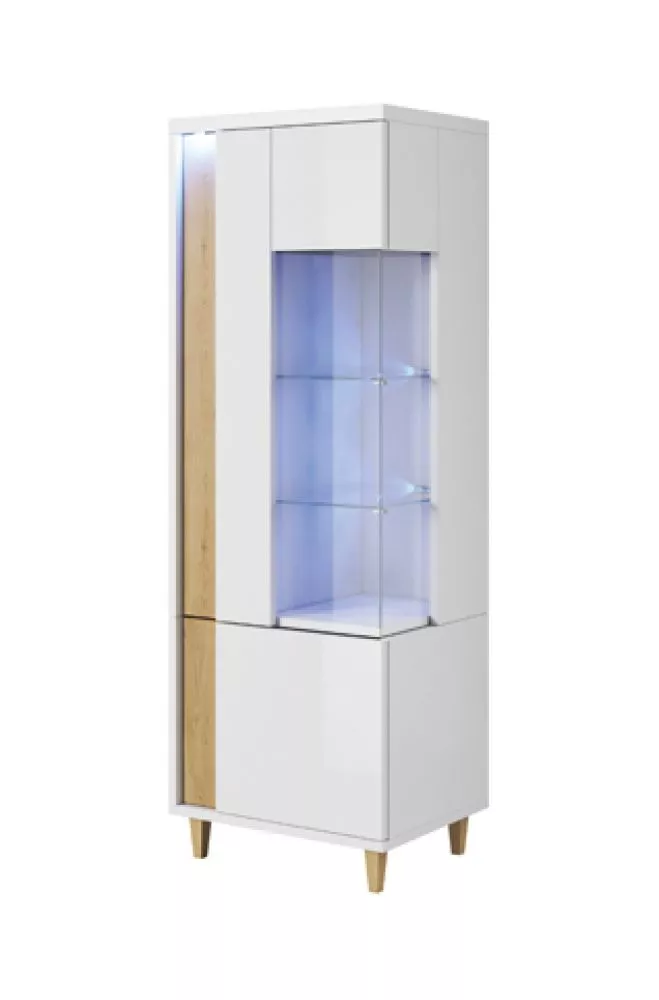 Sekcija Marco WS160L ar LED Korpusa krāsa: balts, · 52 × 40 × 160 cm