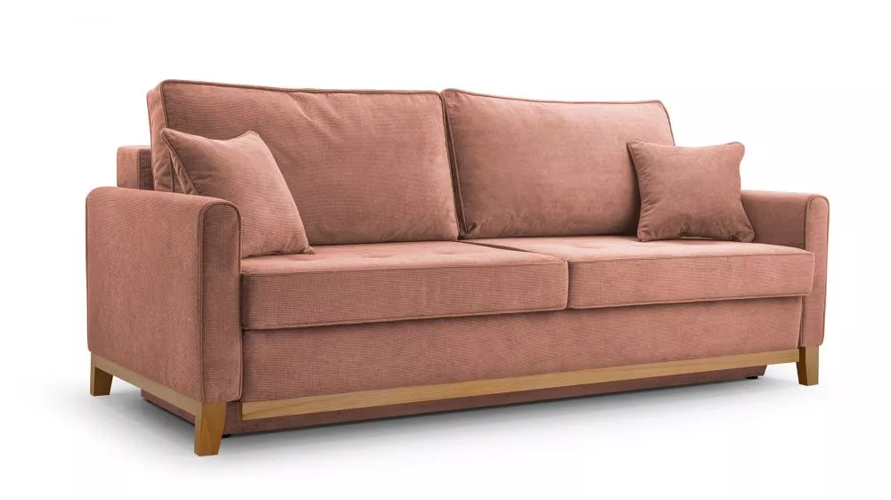 Dīvāns Aris Comfort Standard · Rozā · 104 × 214 × 91 cm