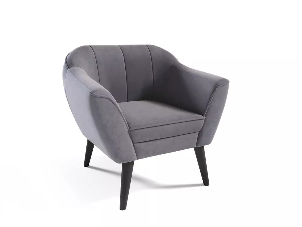 Mīksts krēsls Merida typ 192 Standard Sēdvietas dziļums: 52 cm, · Antracīts · 80 × 74 × 75 cm