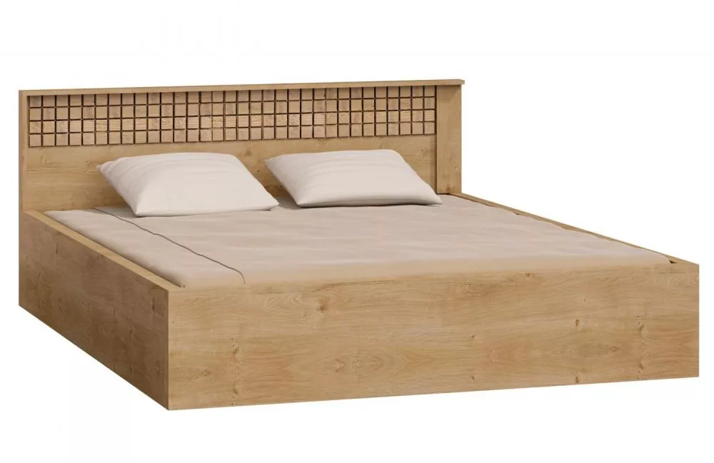 Gulta Natural N17 Guļamvietas platums: 160 cm, Guļamvietas garums: 200 cm, · Ribbeck ozols · 167 × 207 × 102 cm