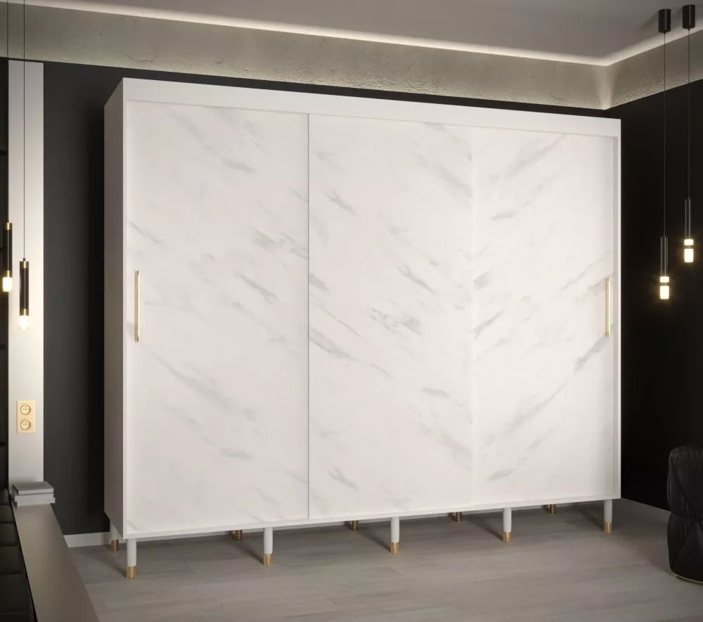 Skapis Calipso Marmur · 250 × 62 × 208 cm