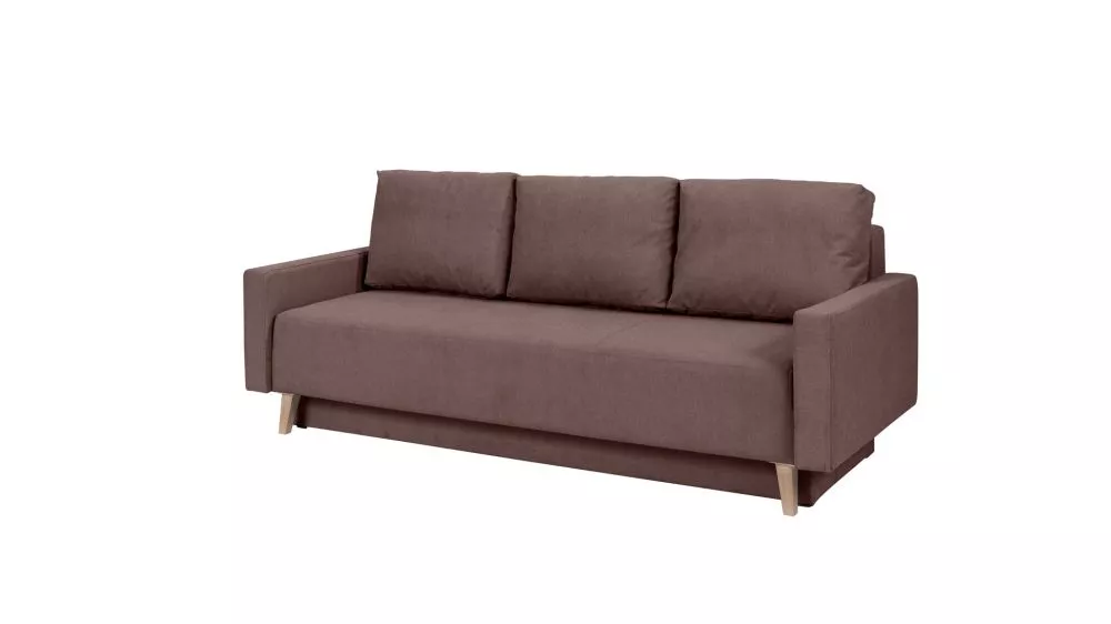 Dīvāns Oviedo 3S Standard · Brūns · 95 × 215 × 86 cm