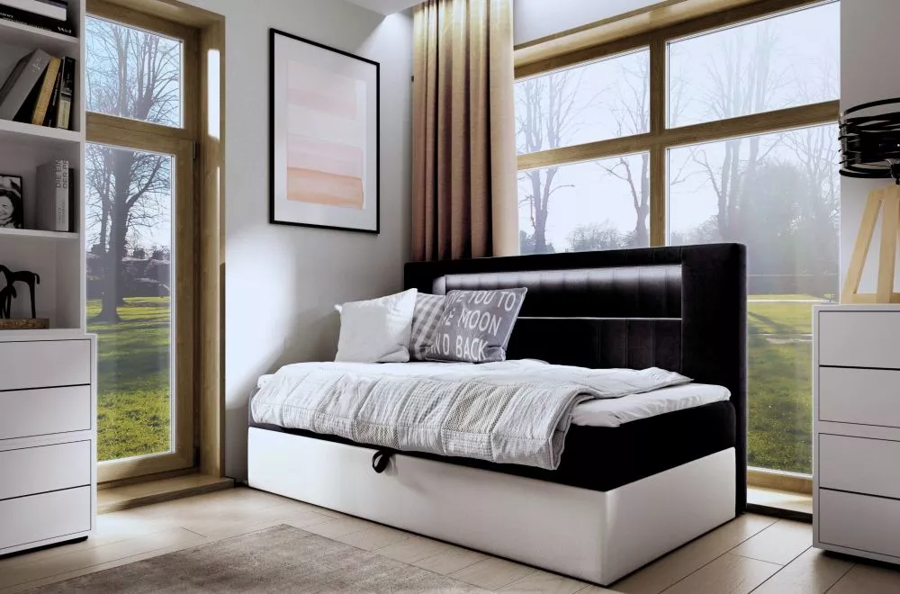 Gulta Gold 2 Boxspring Standard ar LED Guļamvietas platums: 80 cm, Korpusa krāsa: balts, Guļamvietas garums: 200 cm, · 9