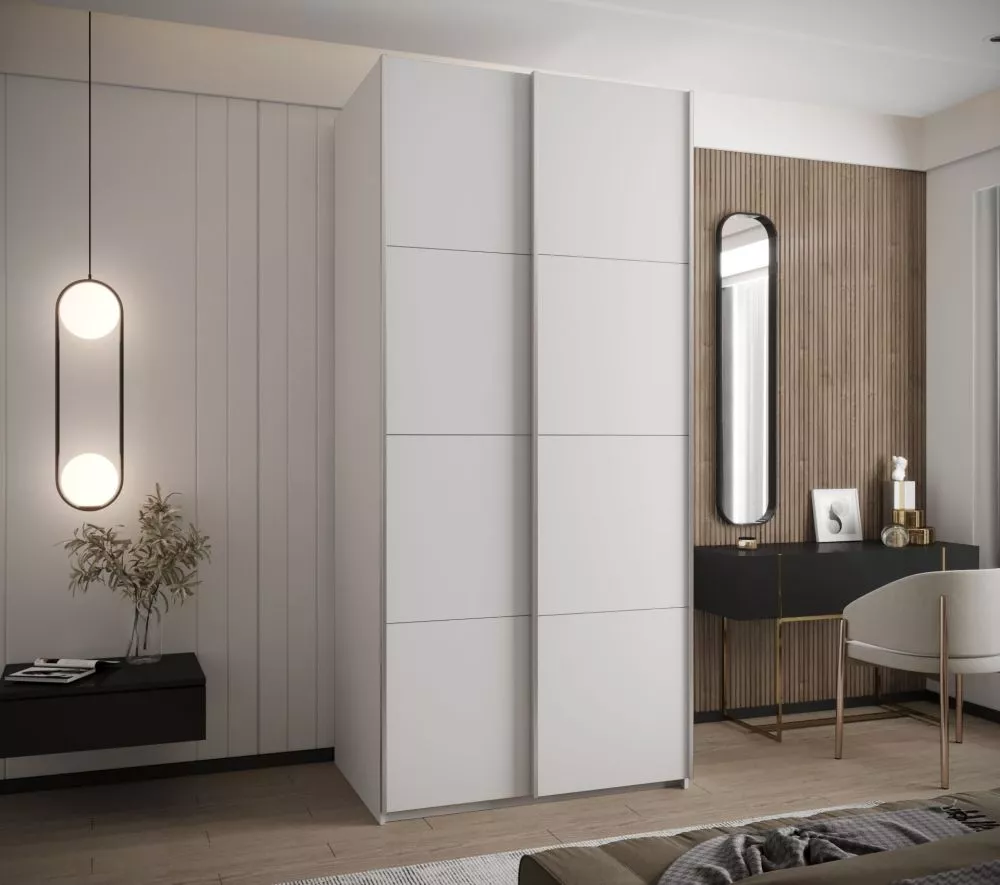 Skapis Lux 1 · Balts · 100 × 61 × 245.5 cm