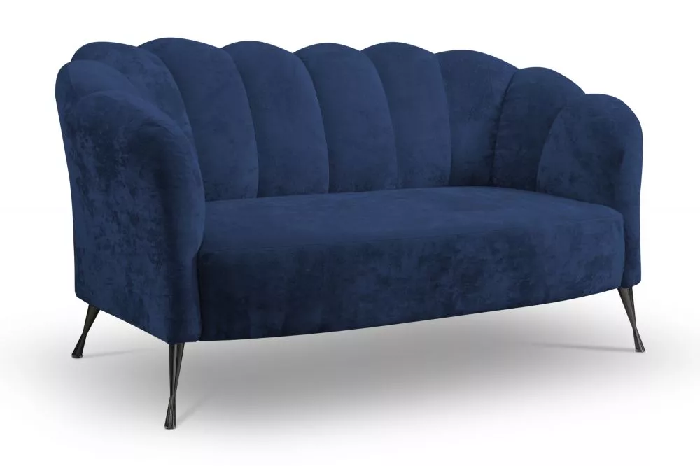 Dīvāns Adria 3S Black Standard · Zils · 83 × 155 × 78 cm