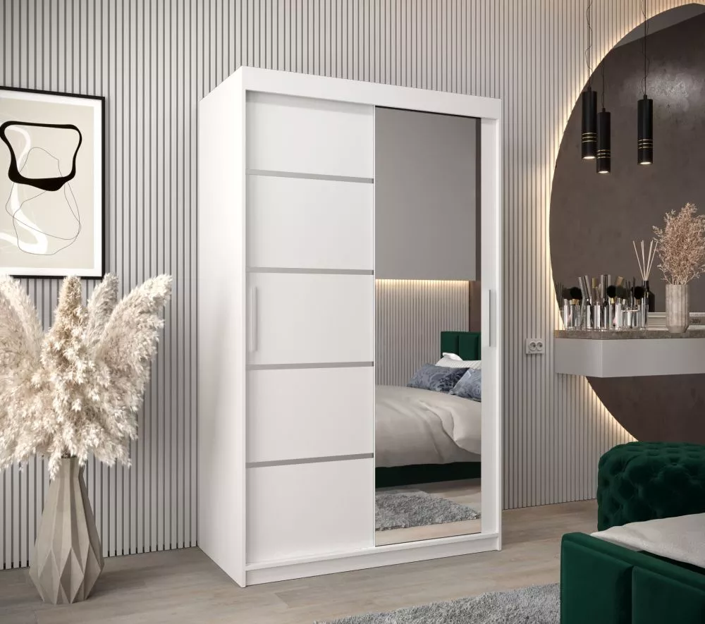 Skapis Verona 2 · Balts · 120 × 62 × 200 cm
