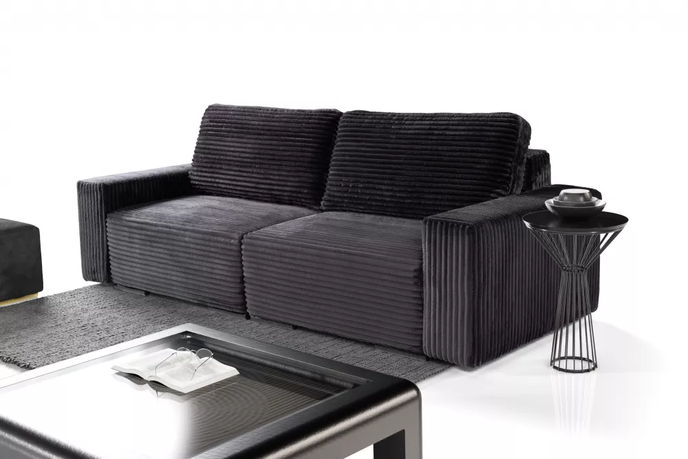 Dīvāns Anafi Big Sofa New standard · Melns · 100 × 250 × 88 cm