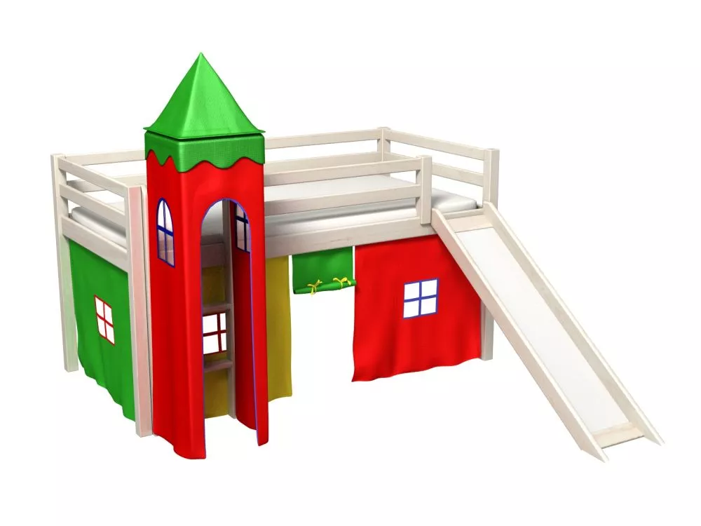 Bērnu gulta Gabi Z Tower ar stelāžu Guļamvietas platums: 80 cm, Guļamvietas garums: 180 cm, · 88 × 188 × 106 cm