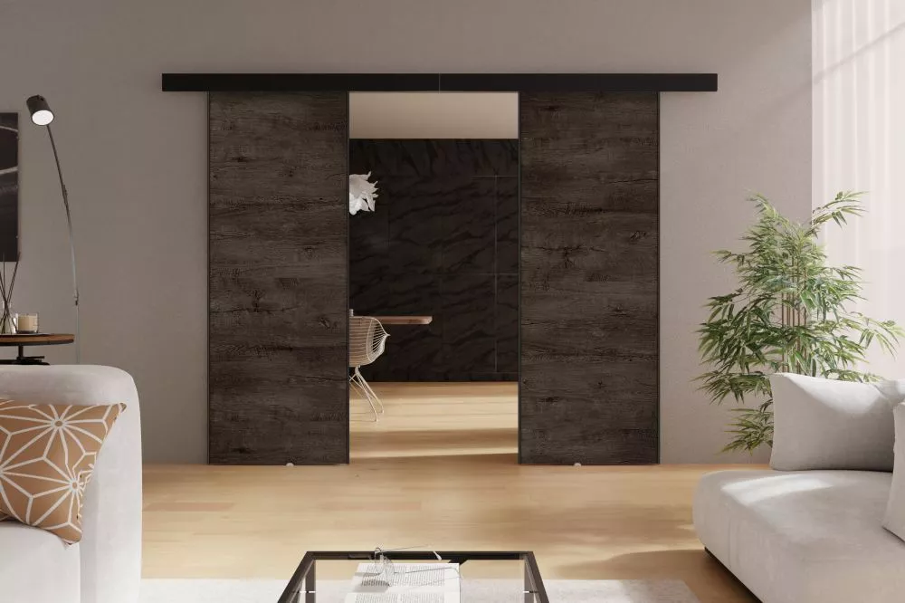 Bīdāmās durvis Marti Duo · Tumšais osis · 192 × 205 cm