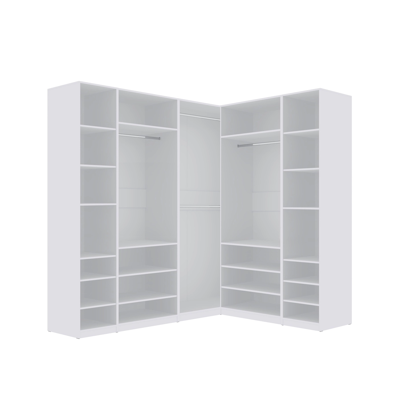Skapis Tres Set 23 · Balts · 181 × 230 × 206 cm