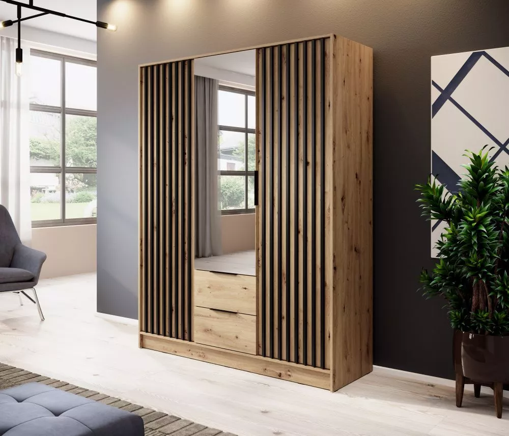 Skapis Nelly Premium Lamela · 155 × 51 × 200 cm