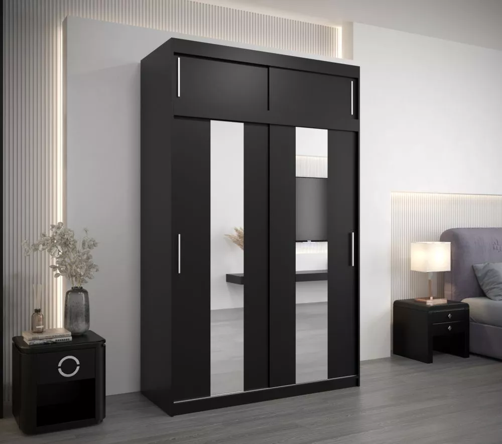 Skapis Pole Premium · Melns · 150 × 62 × 240 cm
