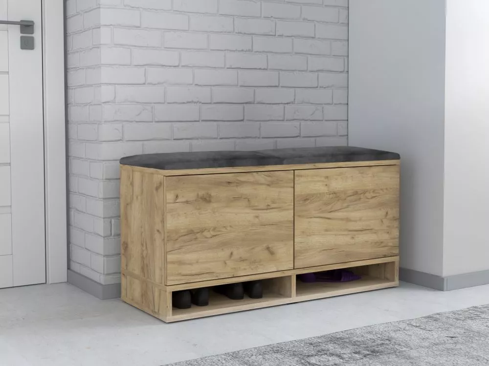 Apavu plaukts Kansas Korpusa krāsa: ozols craft zelts, · 100 × 50 × 37 cm
