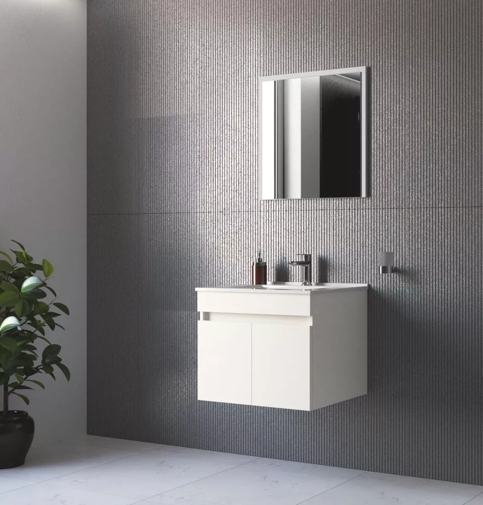 Vannas istabas komplekts Figaro SET-1 60 · Balts · 60 × 45.5 cm